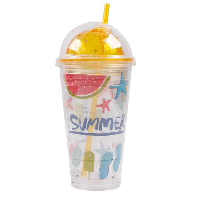 Summer plastic cup