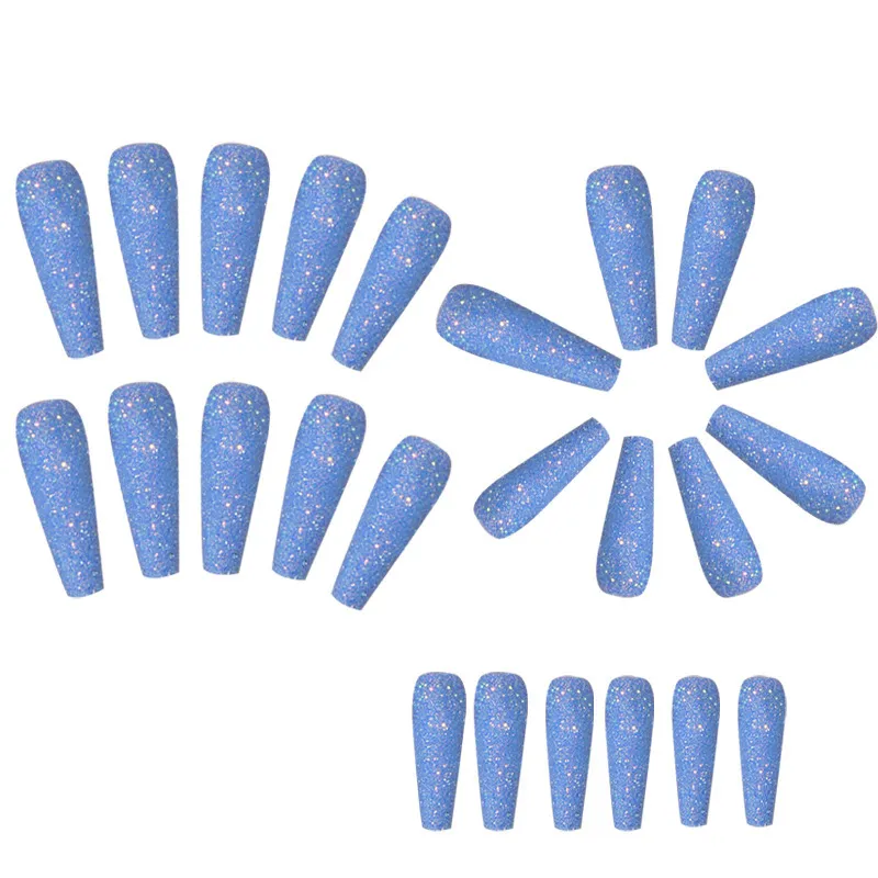 Wholesale 24 PCS Shiny Woman False Nail