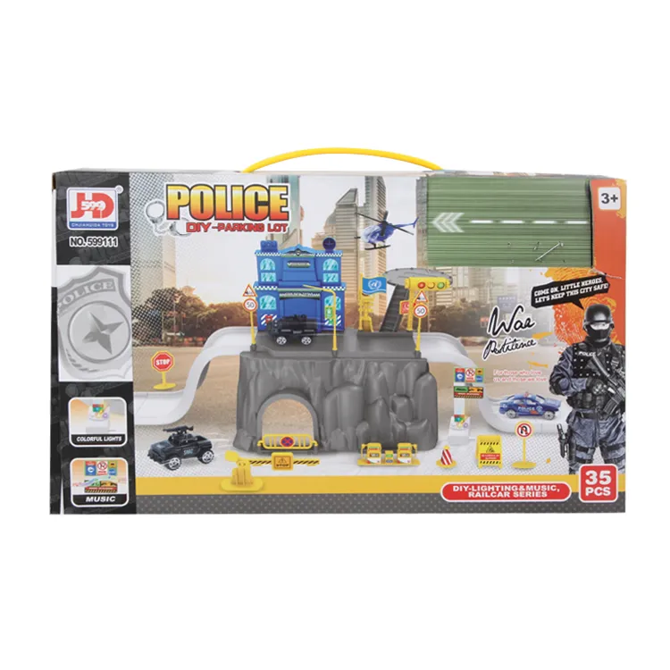 China Music light police parking