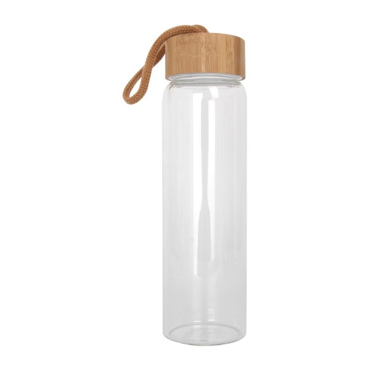 bottle with bamboo lid