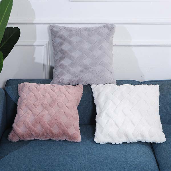 wholesale Solid plush throw pillow