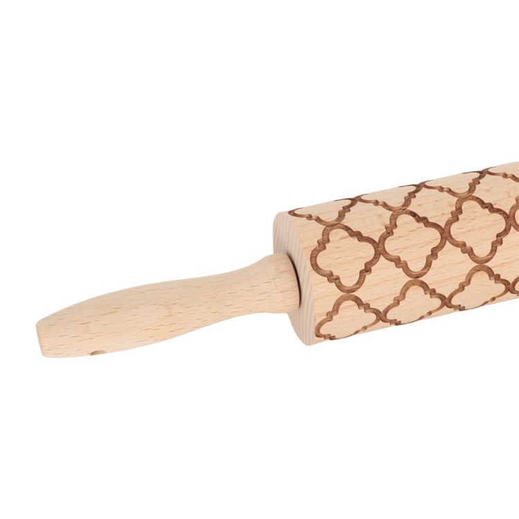 Embossed Wooden Rolling Pin