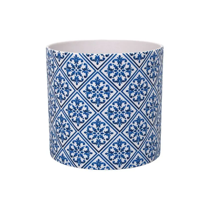 OEM Melamine Flower Pot with Ceramic Patterns