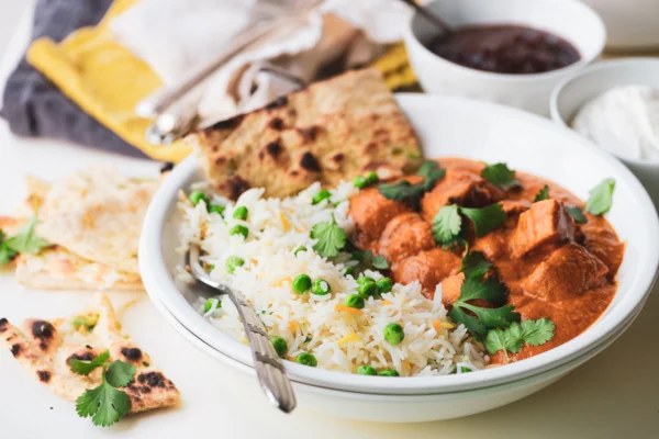 Chicken Tikka Masala and Naan Bread
