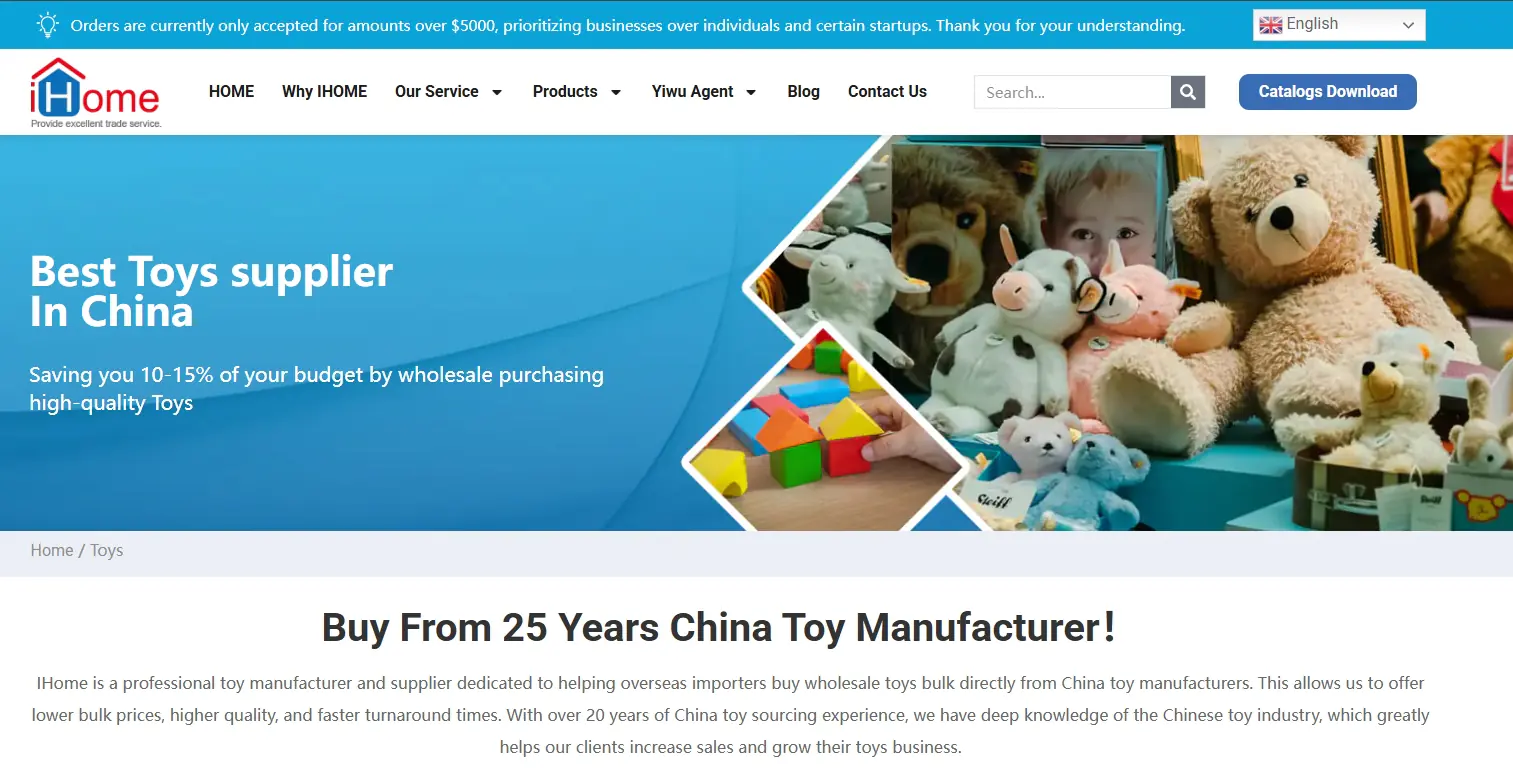 ihome china toys buying agent