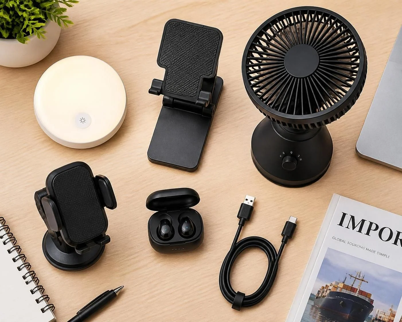 Small electronics and USB desk gadgets for import review